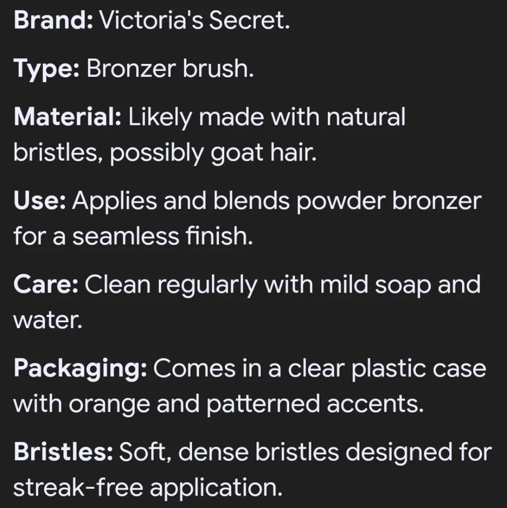 🆕️Victoria's Secret Beauty Kabuki Bronzer Brush